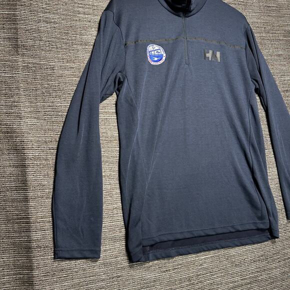 Helly Hansen Sweater Men's Large Blue Pullover 1/4 Zip Snipe US Nationals 2022 - Picture 5 of 15